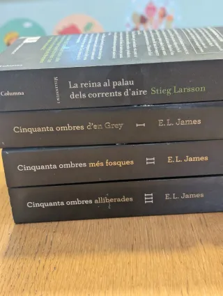 Lote 7 libros: Ken Follett, Dan Brown, Stieg Larss