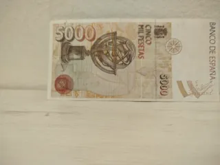 Billete 5000 Pesetas España 1992 Colón