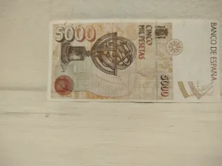 Billete 5000 Pesetas España 1992 Colón
