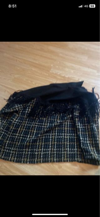 Chaqueta cuadros Pull and Bear mujer