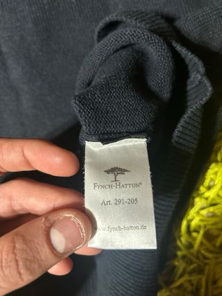 Fynch-Hatton Gilet Cotone Blu XXL