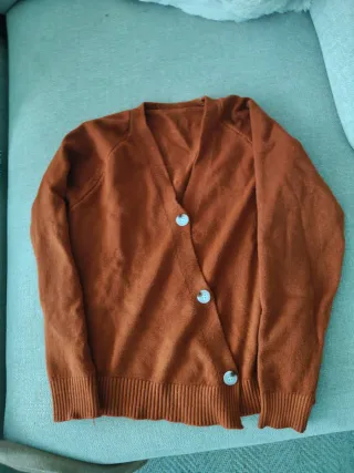Chaqueta cárdigan marrón, talla M.. Nueva