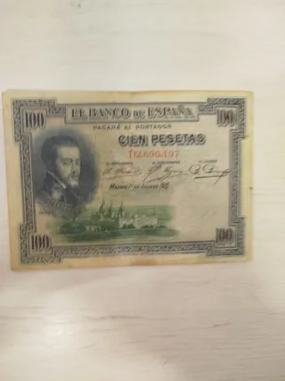 Billete 100 Pesetas Banco de España