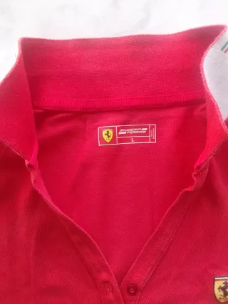 Camiseta Ferrari Mujer Roja