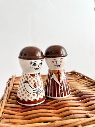 Coppia Sale e Pepe Ceramica Lei Lui