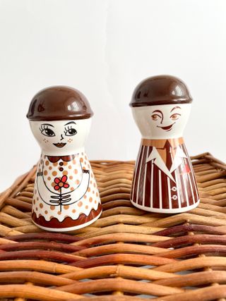 Coppia Sale e Pepe Ceramica Lei Lui