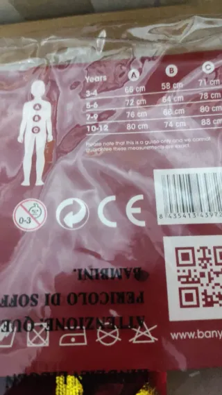 Disfraz de paje infantil