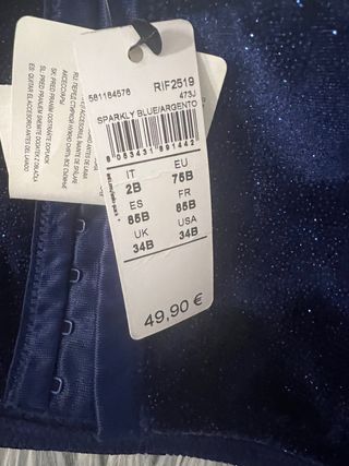 Conjunto fiesta top y falda azul