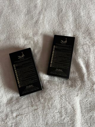 2x Perfume Asad Negro y Dorado