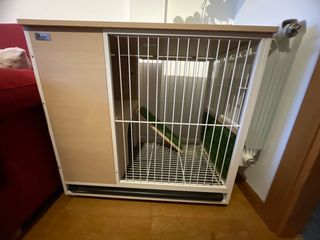 Conejera Pawhut Madera Beige y Blanca