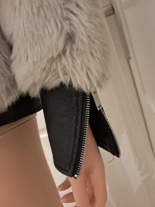 Chaqueta pelo y cuero sintético Super calentita