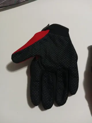 Guantes Moto AXG Rahln8 Negro/Rojo. Talla XL