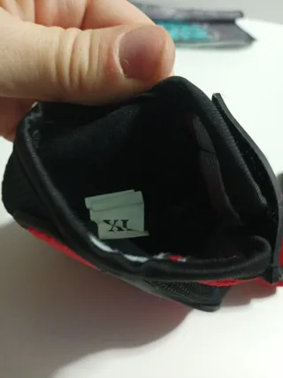 Guantes Moto AXG Rahln8 Negro/Rojo. Talla XL