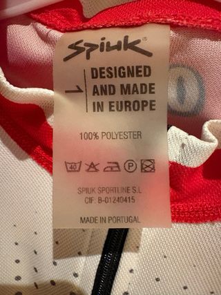 Maillot Ciclismo Niño Spiuk Talla 1