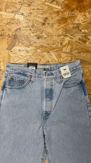 Levi's Ribcage Straight Ankle Jeans Azules