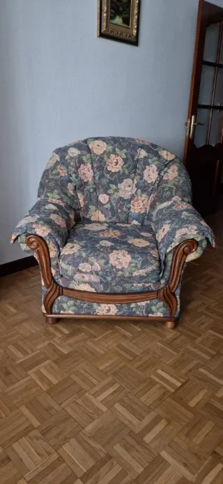 Sofá 3 plazas y 2 sillones butacas