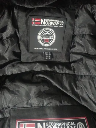 Chaqueta Invierno Norway Geographical Negra