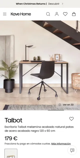 Escritorio Kave Home Talbot