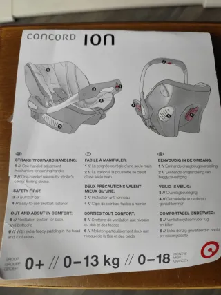 Silla bebé Grupo 0 Concord