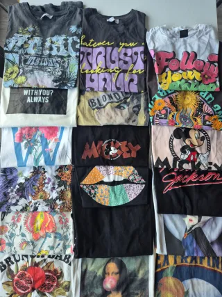 Pack 18 Camisetas Estampadas