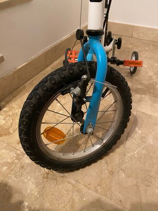 Bicicleta Infantil Btwin 14” 3-5 años con ruedines