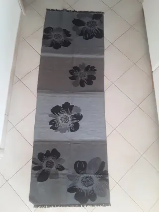 Sciarpa donna Joyx floreale grigio nero