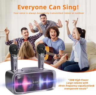 Máquina Karaoke con 2 Micrófonos