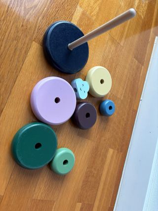 Torre apilable bebé de madera