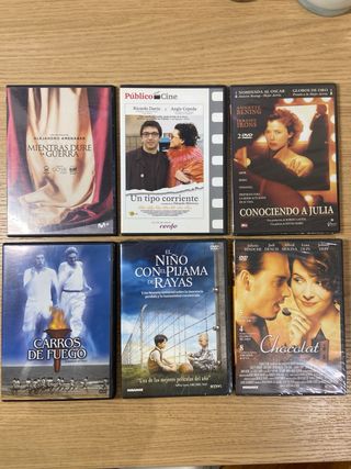 Lote de 6 películas DVD nuevas.