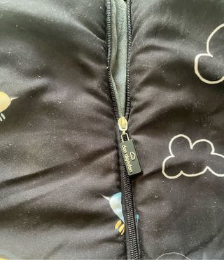 Saco silla paseo león gris y negro Don algodón