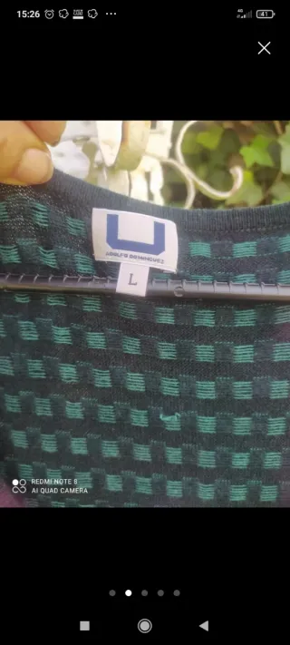 Vestido punto Adolfo Dominguez verde