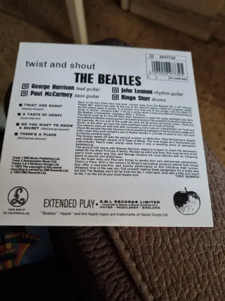 EP Twist and Shout The Beatles Mono Primera edicio