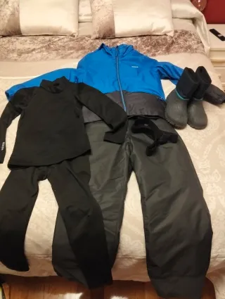 Ropa de nieve Talla 10 + Botas Talla 35