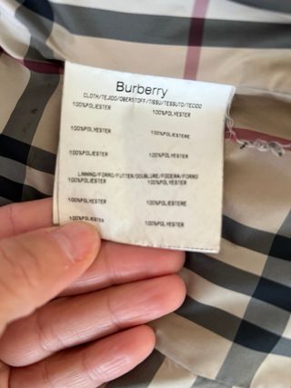 Giacca Burberry donna nera con pelliccia taglia 42