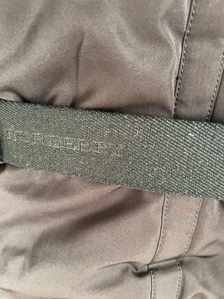 Giacca Burberry donna nera con pelliccia taglia 42