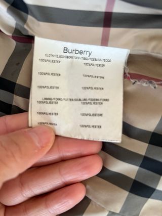 Giacca Burberry donna nera con pelliccia taglia 42