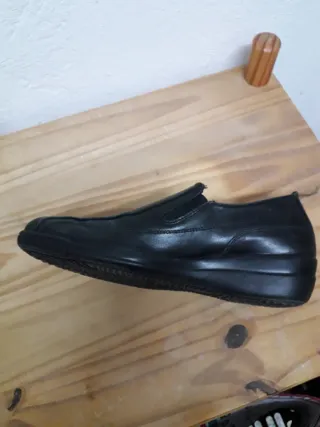Mocasines negros de piel