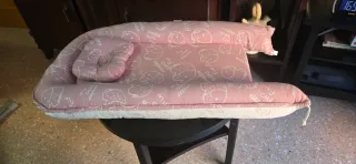 Cuna nido bebe elefantes rosa