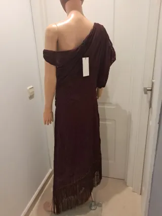 Vestido Zara burdeos Talla M