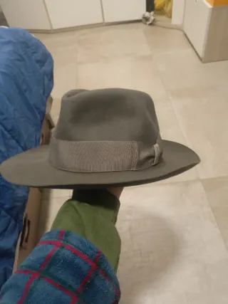 Sombrero Fedora Vintage Borsalino Gris