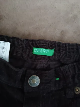 Pantaloni velluto Benetton bimbo marrone