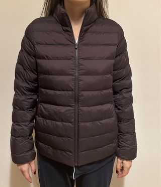 Chaqueta Uniqlo Puffertech Mujer Talla S Marrón