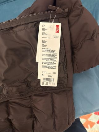 Chaqueta Uniqlo Puffertech Mujer Talla S Marrón