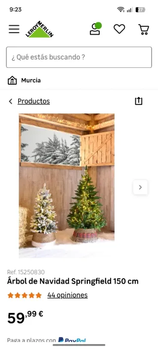 Árbol de Navidad Springfield 150cm