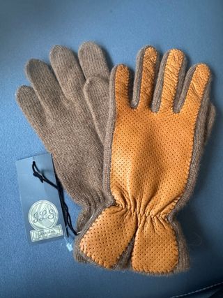 Guantes JLS Piel Marrón Beige