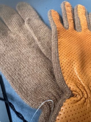 Guantes JLS Piel Marrón Beige