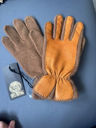 Guantes JLS Piel Marrón Beige
