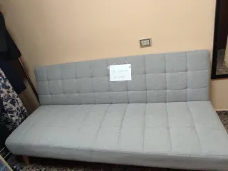Sofá Cama Gris Tela