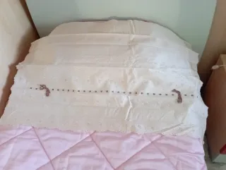 Set Lenzuola Ricamate Cotone beige