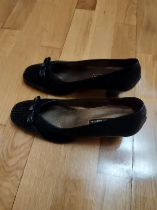 Zapatos de tacón negros Cutillas mujer